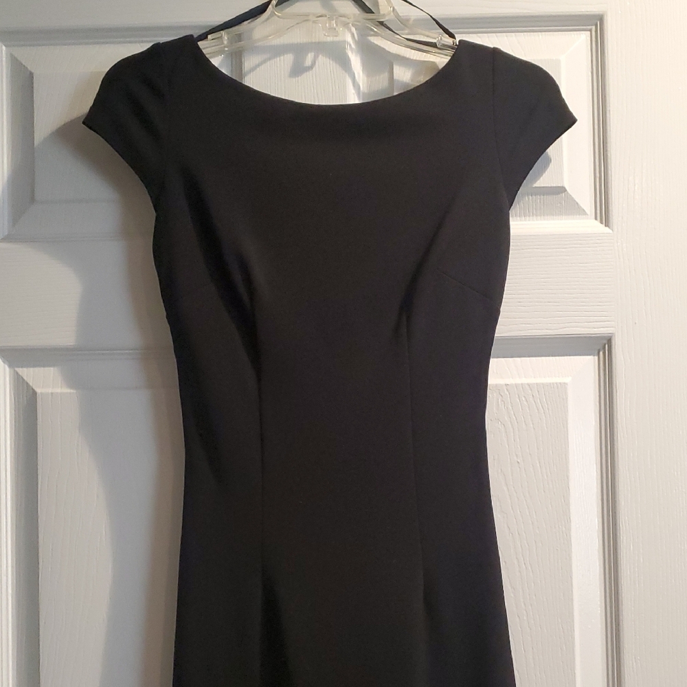 Katie May Classic Evening Black Cap Sleeve Maxi Dress With Detailed Back - Picture 3 of 10